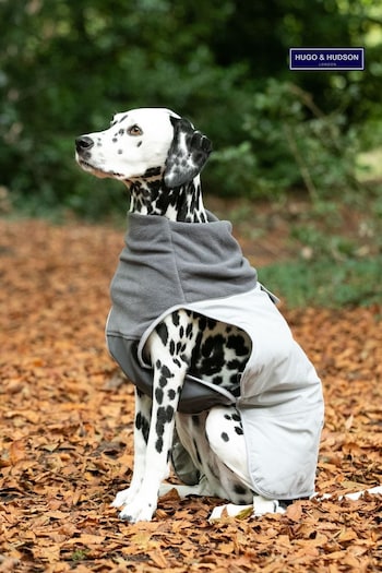 Hugo & Hudson Grey Thermal Dog Jacket (U52699) | £20 - £25