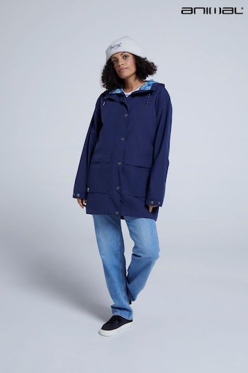 Animal Womens Blue Holywell Recycled Waterproof Jacket (U52702) | £110