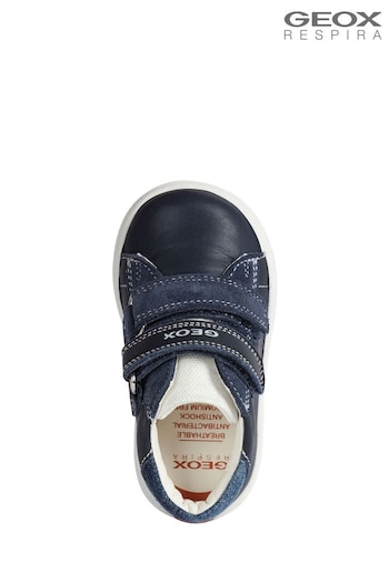 Geox Baby Boys Biglia Navy Blue First Steps Shoes (U53032) | £47.50