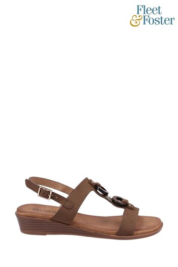 Fleet & Foster Brown Lagos Summer Sandals (U53312) | £38