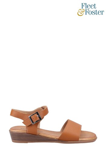 Fleet & Foster Tan Brown Lisbon Summer Sandals VANS (U53313) | £38