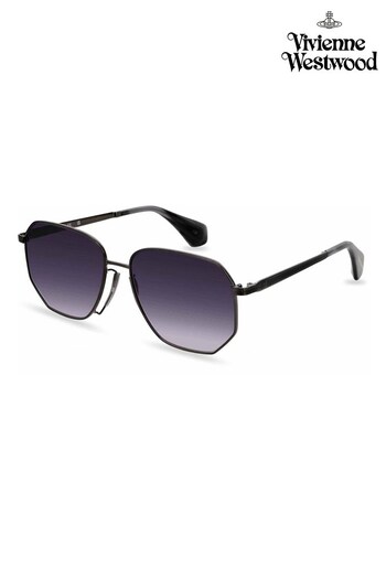 Vivienne Westwood Antique Gunmetal Sunglasses (U53702) | £165