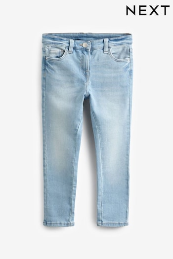 Denim Light Wash Regular Fit Skinny Jeans (3-16yrs) (U53754) | £12 - £17