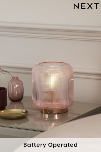 Rose Pink Evie Battery Operated Ambient Lamp (U53828) | £22