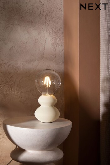 Ivory Cream Hera Table Lamp (U53830) | £38