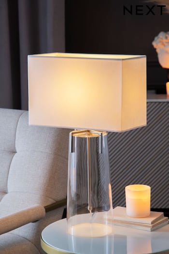 Neutral Rectangular Velvet Light Shade (U53835) | £25