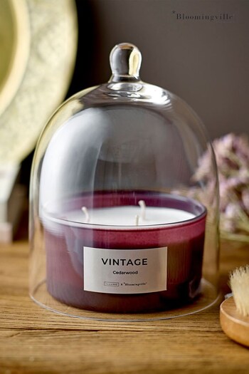 Illume by Bloomingville Purple Vintage Cedarwood Scented Candle 250 G 25 Hour (U53950) | £32