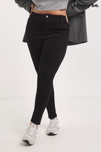 Simply Be Lucy Black Skinny Jeans (U53974) | £25