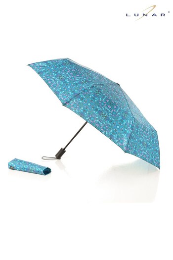 Lunar Blue Cirrus Paisly Pericoloso Umbrella (U54486) | £29
