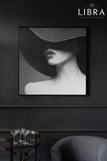 Libra Lady in Hat Framed Canvas (U54608) | £150