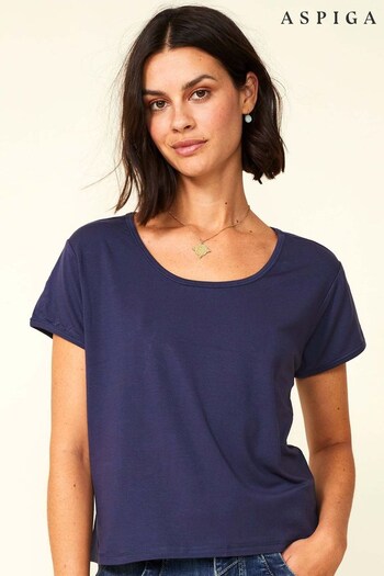 Aspiga Blue Short T-Shirt (U55660) | £30