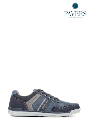 Pavers Wide-Fit Lace-Up Trainers (U55677) | £38