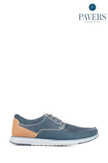 Pavers Leather Casual Boat Shoes (U55864) | £55