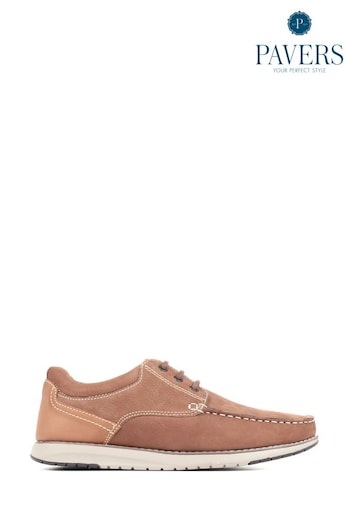 Pavers Leather Casual Boat Seneca Shoes (U55865) | £55