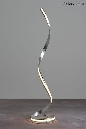 Gallery Home Silver Maria Floor Lamp (U56001) | £248