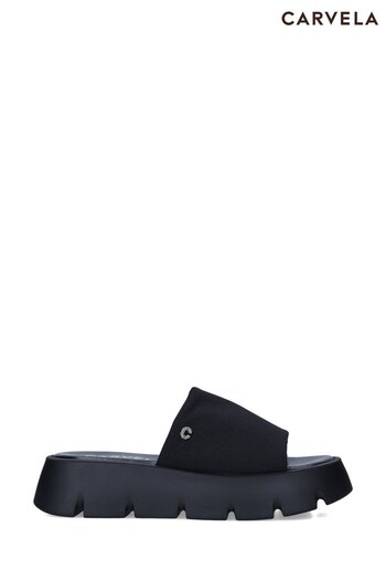 Carvela Black Valiant Sandals (U56099) | £49