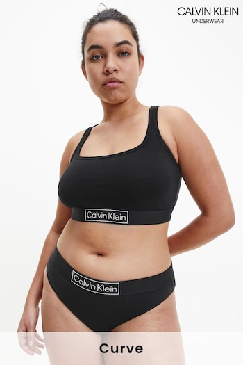 Calvin Klein Black Reimagined Heritage Curve Unlined Bralette (U56250) | £35