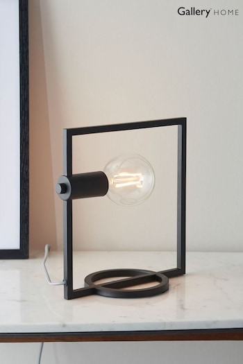 Gallery Home Black Rectangle Table Lamp (U56289) | £36