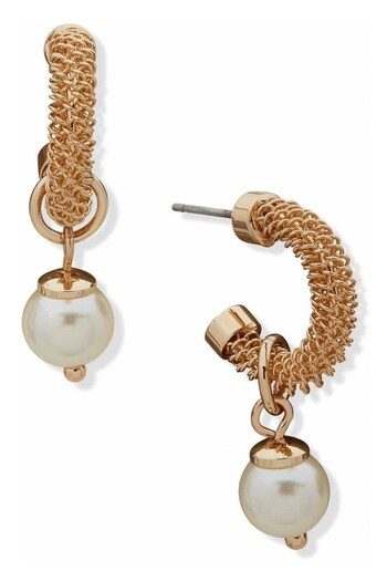 Anne Klein Jewellery Ladies Gold Tone Earrings (U56420) | £24