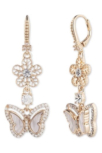 Marchesa Jewellery Ladies Gold Tone Earrings (U56556) | £45