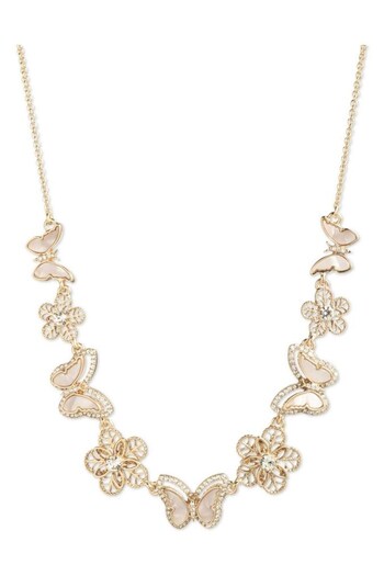 Marchesa Jewellery Ladies Gold Tone Necklace (U56596) | £80
