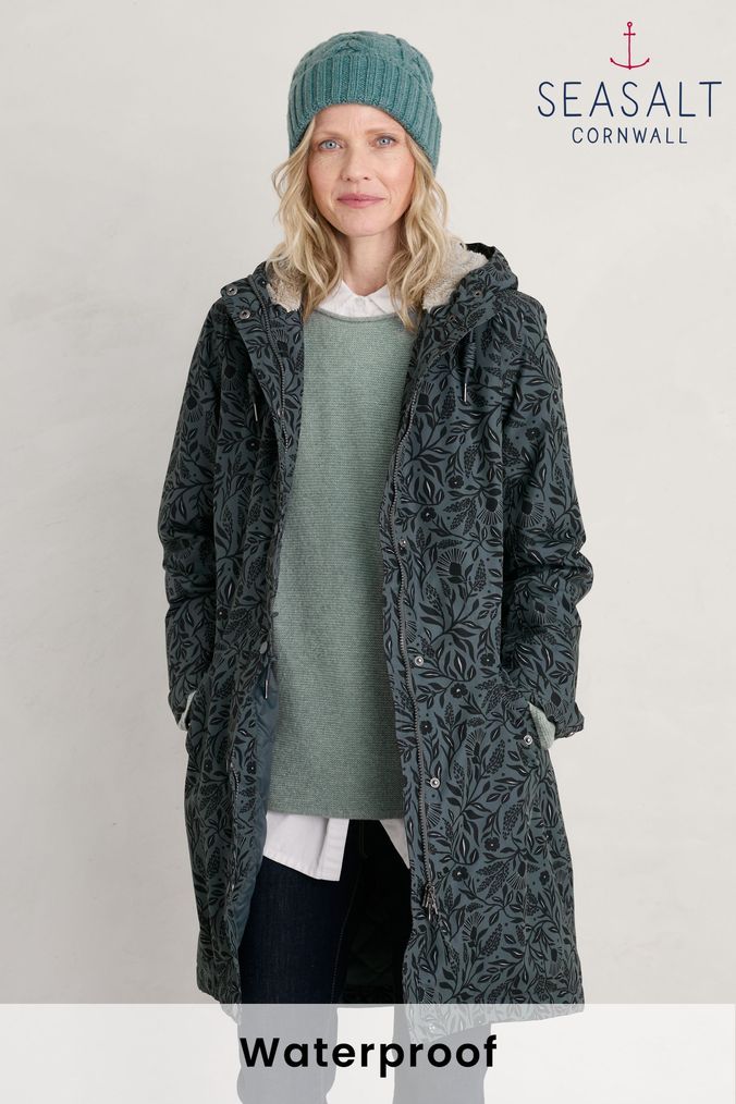 Grey parka top next