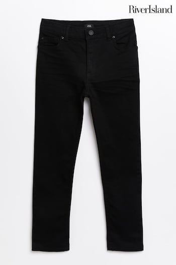 River Island Black Chiffon Skinny Jeans (U57092) | £16 - £22