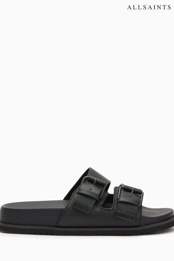 AllSaints Ash Black Sandals (U57476) | £149
