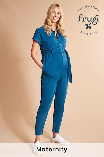 Frugi Maternity Blue Hannah Jumpsuit (U58042) | £65