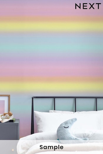 Pink Rainbow Magical Ombre Paste The Wall Wallpaper Sample Wallpaper (U58293) | £1