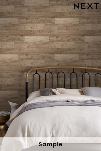 Light Natural JuzsportsShops Bronx Wood Effect Wallpaper Sample Wallpaper (U58309) | £1
