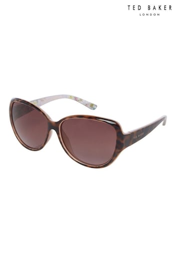 Ted Baker Brown Oversized Graduated Fashion Frame Sunglasses (U58721) | £85