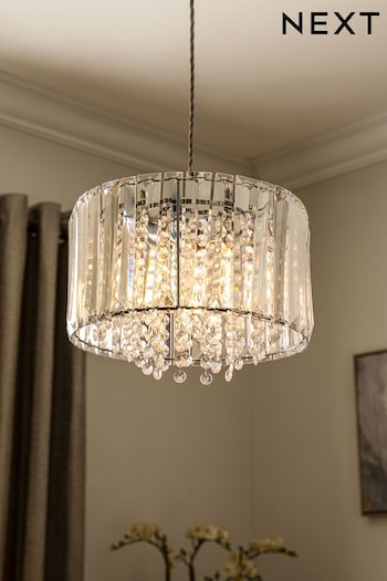 Clear Astor Easy Fit Shade Ceiling Light (U58867) | £60