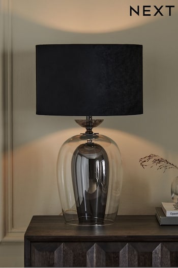 Smoke Grey Rosella Table Lamp (U58872) | £80