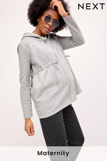 Grey Maternity 3-In-1 Hoodie with Baby Carrier Panel (U60351) | £42