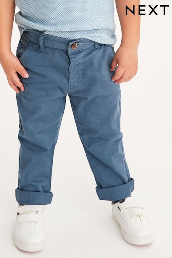 Blue Stretch Chinos jeans Trousers (3mths-7yrs) (U60373) | £11 - £13