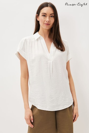 Phase Eight Thea White Shirt (U62136) | £65