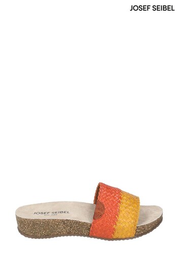 Josef Seibel Orange Tonga Casual Everyday Slip-On Sandals (U62630) | £80