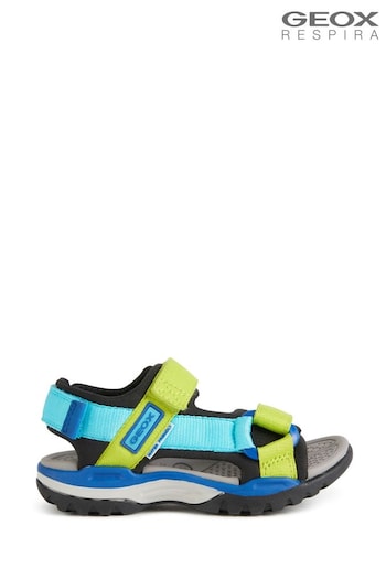 Geox Black Borealis Sandals (U62636) | £50