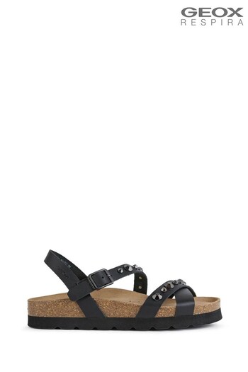 Geox Black Brionia Sandals (U62804) | £90