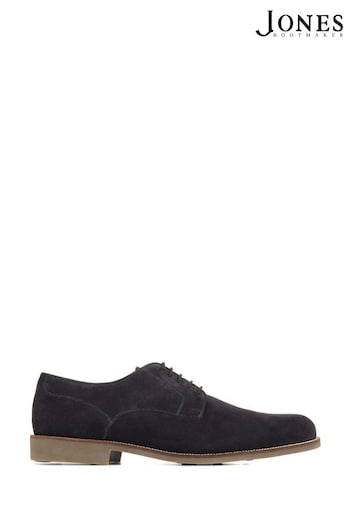 Jones Bootmaker Blue Kayden Leather Derby Shoes (U62830) | £99