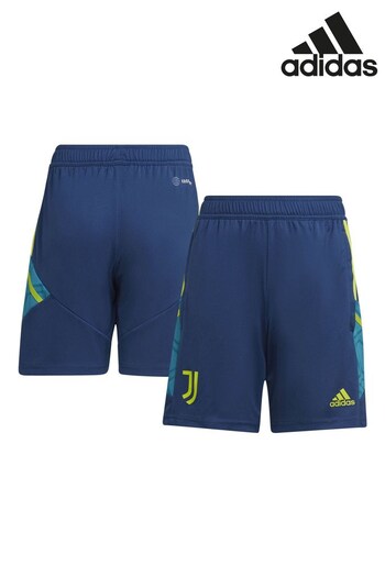 adidas Blue Juventus Training Shorts (U62993) | £38