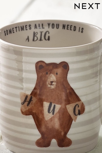 Natural Bear Hug Mug (U63155) | £6.50