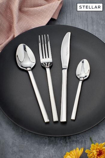 Stellar Chrome James Martin 16 Piece Cutlery Set (U63459) | £62