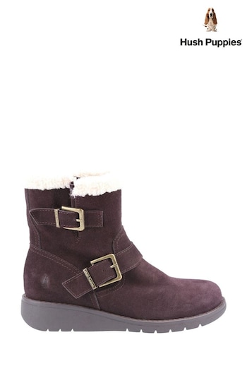 Hush Puppies Lexie Brown Boots (U63681) | £95