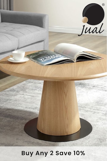 Jual Oak Siena Oak Black Coffee Table (U63751) | £405