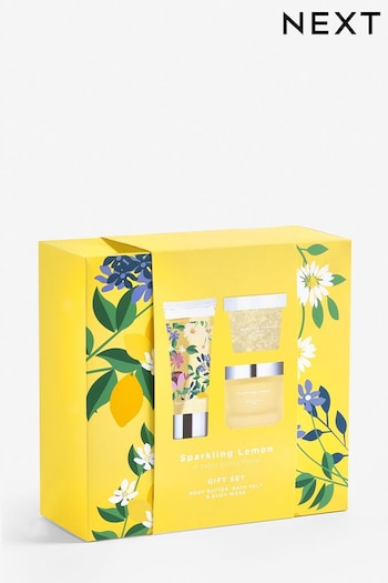 Sparkling Lemon Bath And Body Gift Set (U64233) | £18