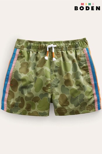 Boden Green Sporty Stripe Shorts (U64705) | £25 - £27