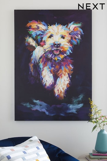 Multi Colour Large Cockapoo Dog Canvas Wall Art (U64996) | £65