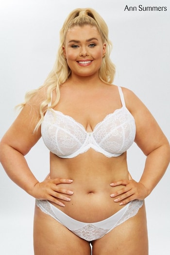 Ann Summers White Sexy Lace Planet Fuller Bust Non-Pad Bra (U65509) | £15